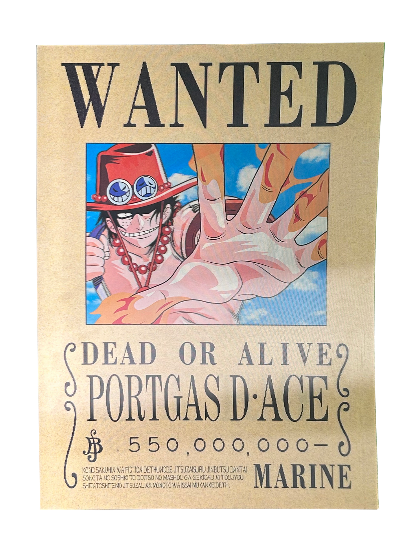 Póster Wanted One Piece (Efecto 3D Lenticular)